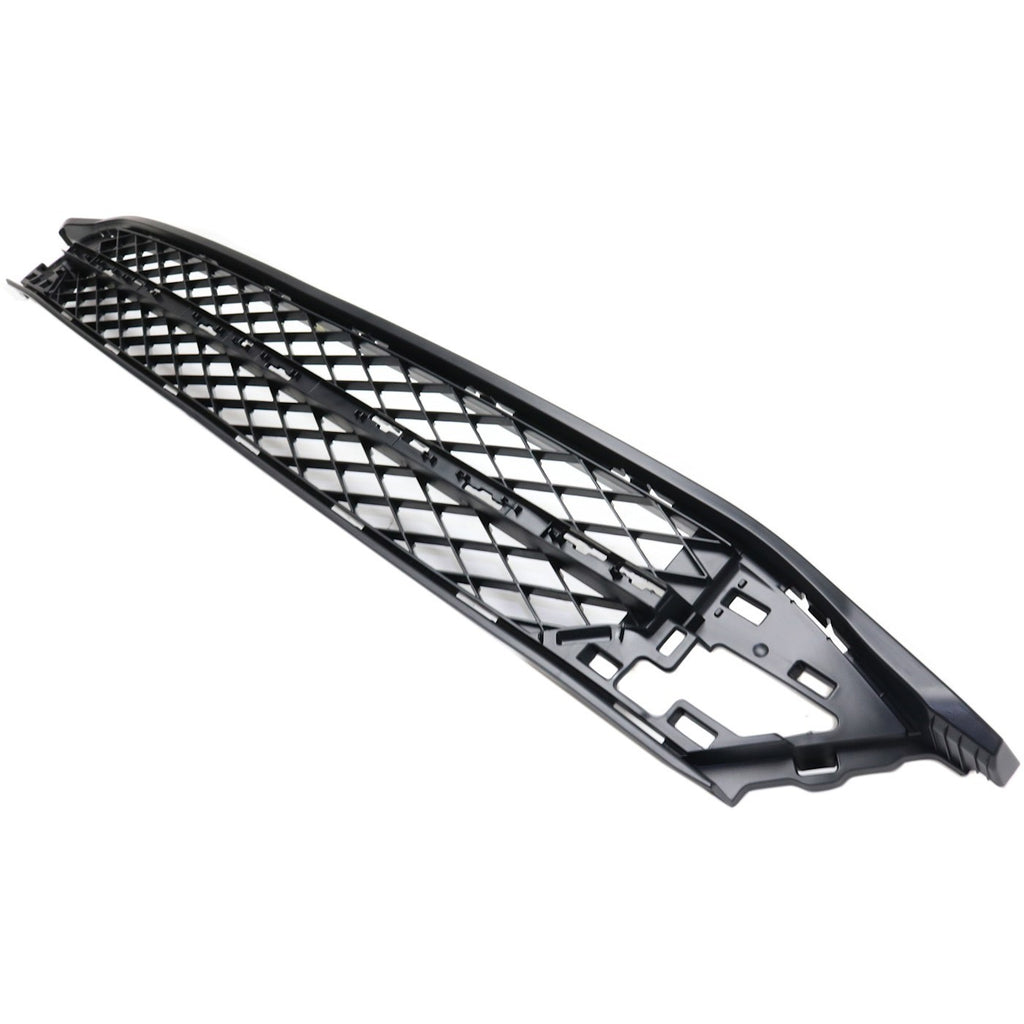 New Front Bumper Mesh Grille + Center Chrome Molding For 2014-2017 Honda Odyssey