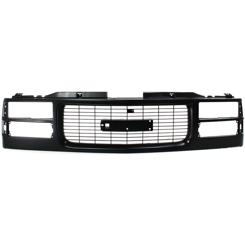 New Front Grille Assembly Black Shell For 1994-98 GMC C1500 94-2000 K2500 Yukon