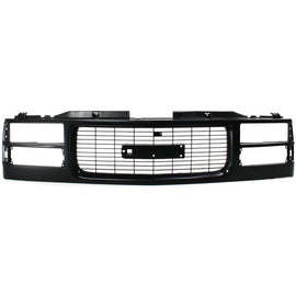 New Front Grille Assembly Black Shell For 1994-98 GMC C1500 94-2000 K2500 Yukon