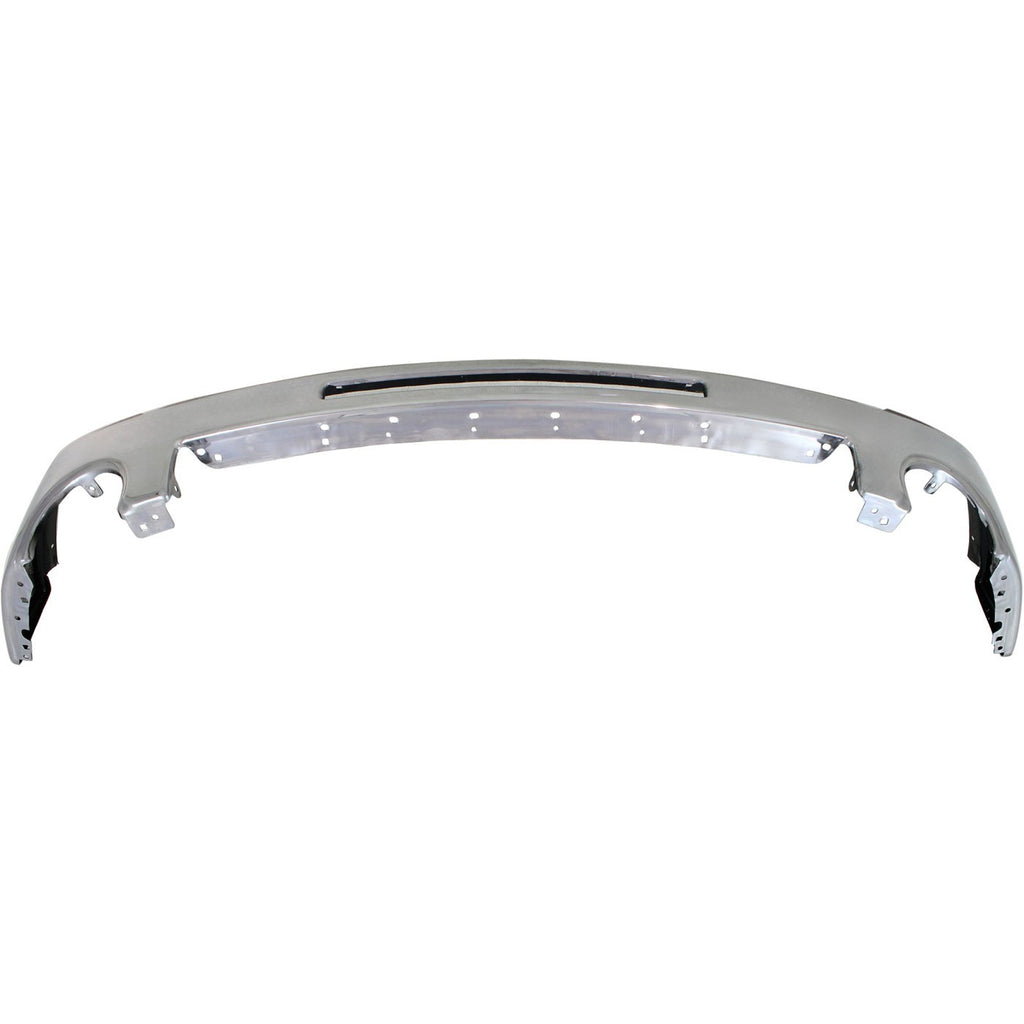 Front Bumper Chrome Steel + Lower Valance Primed For 2007-10 GMC Sierra 2500 HD