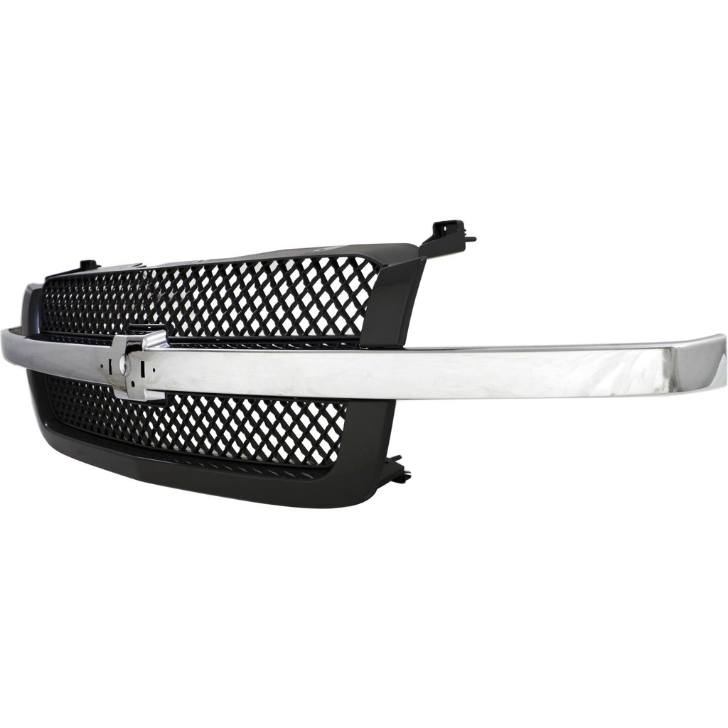 Grille For 2003-2006 Chevrolet Silverado 1500 Avalanche 1500 incl. 2007 Classic