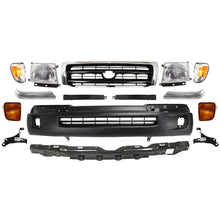 Load image into Gallery viewer, Front Bumper Cover + Chrome Grille With Lights Kit For 1998-2000 Toyota Tacoma