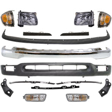Load image into Gallery viewer, Front Bumper Chrome Kit With Headlights For 2001-2004 Toyota Tacoma 2WD