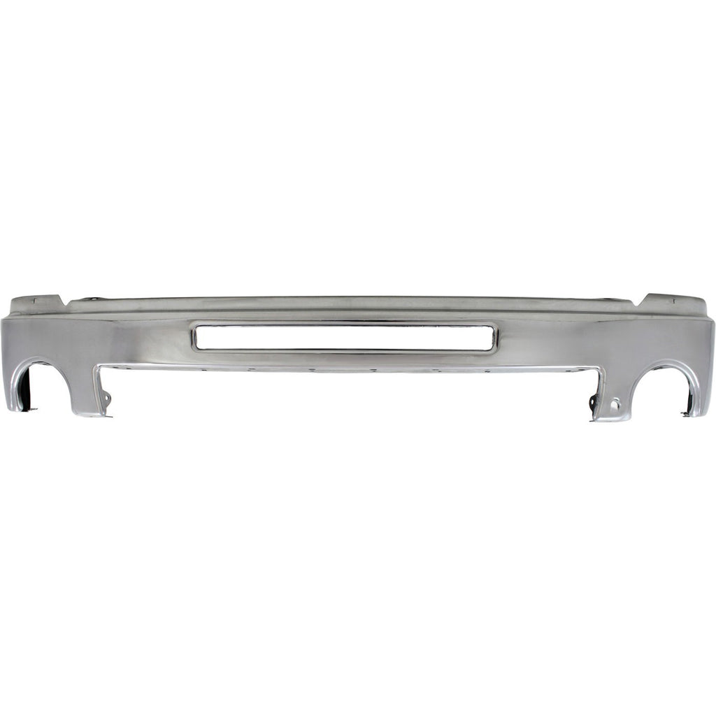 Front Bumper Chrome Steel Kit w/ Brackets For 2007-2013 GMC Sierra 1500 Pickup