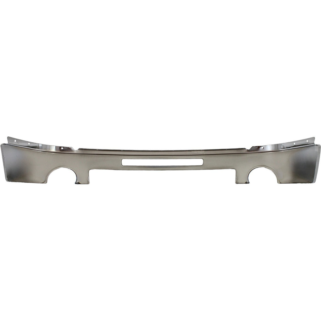 Front Bumper Chrome Steel + Lower Valance Primed For 2007-10 GMC Sierra 2500 HD