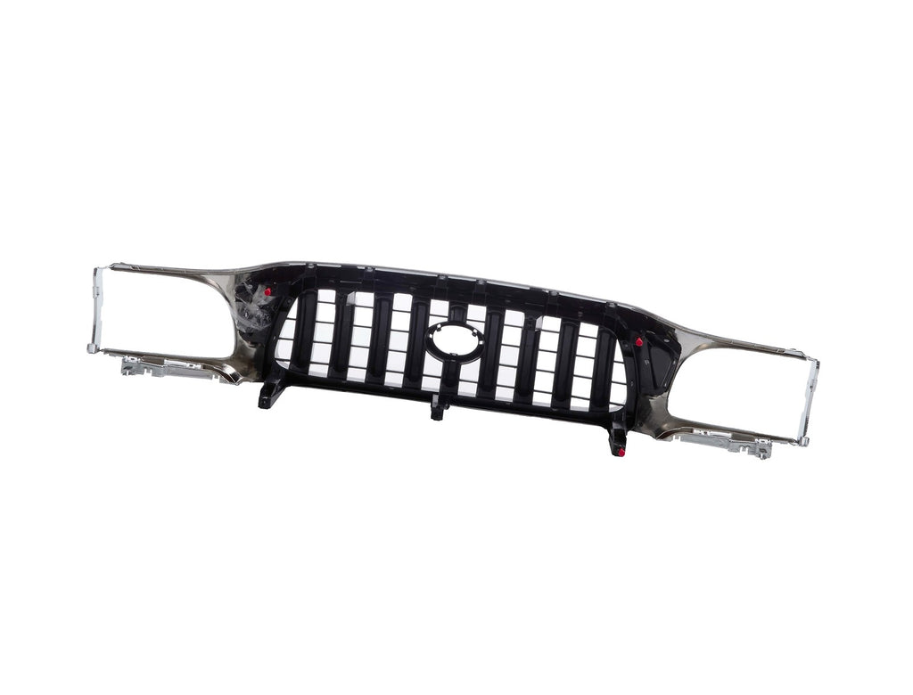 Front Chrome Grille & Headlights Kit For 2001-2004 Toyota Tacoma 4WD