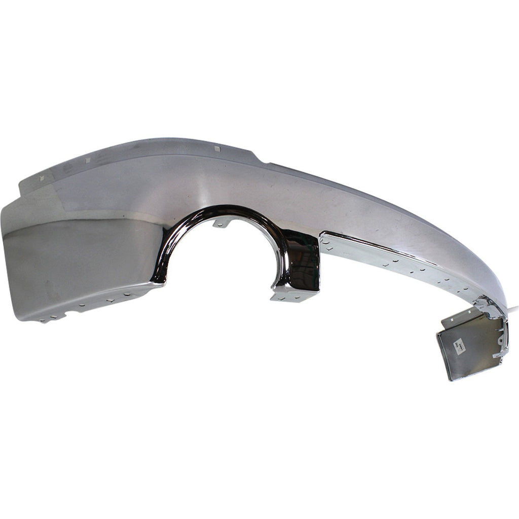 Front Bumper Chrome + Valance + Extension Bracket For 2007-2013 GMC Sierra 1500