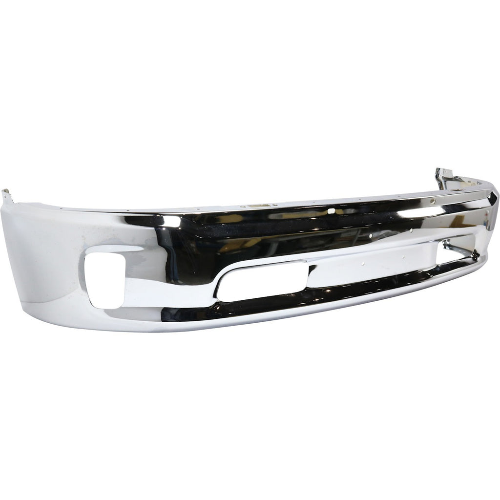 Front Bumper Chrome Steel + Upper Cover Primed For 2013-2018 Dodge Ram 1500