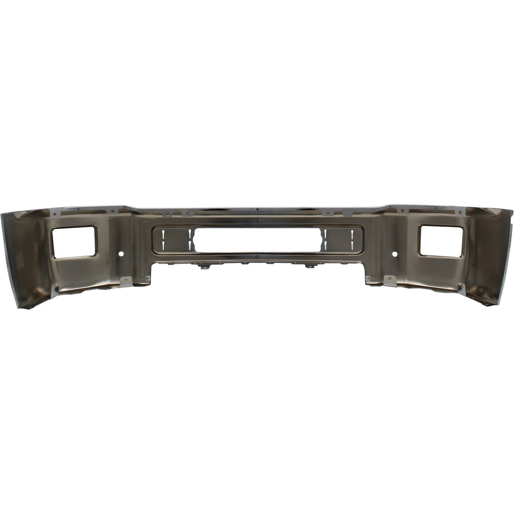 Front Bumper Chrome Steel Kit For 2015-2018 Chevrolet Silverado 2500HD 3500HD