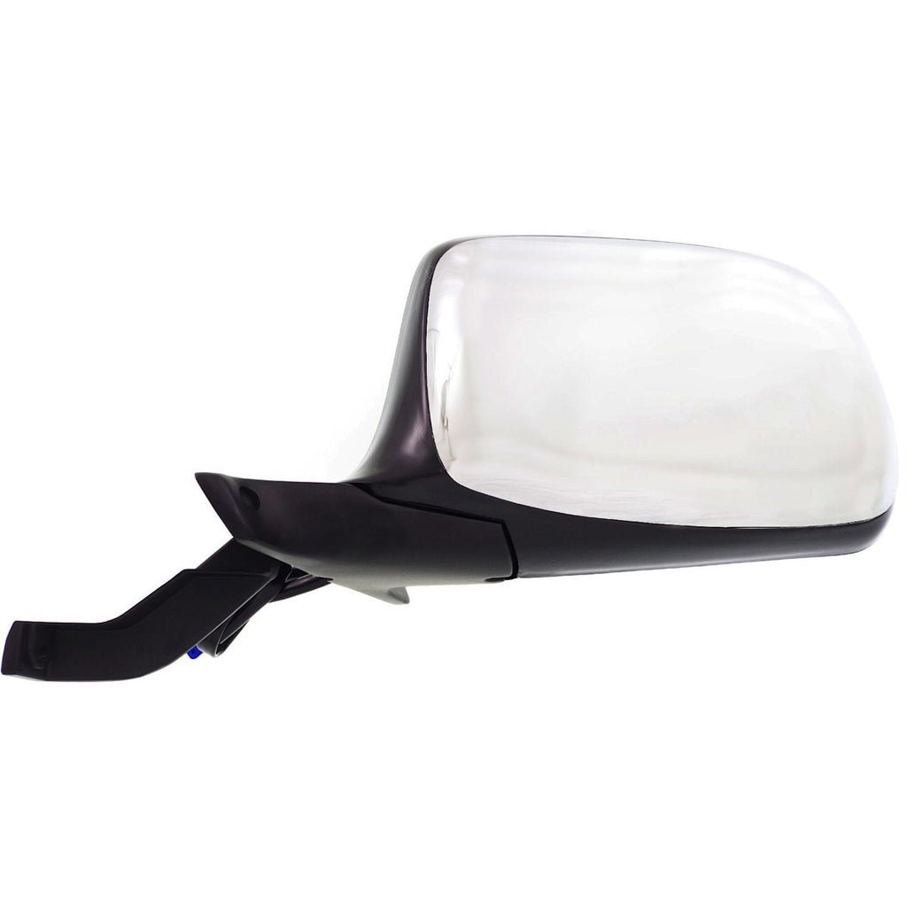 Power Side View Mirrors Chrome & Black Left & Right Pair Set for F-Series Truck