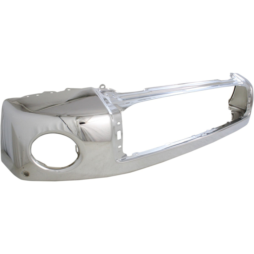 Front Bumper Chrome Steel + Lower Valance Kit For 2010-2013 Toyota Tundra