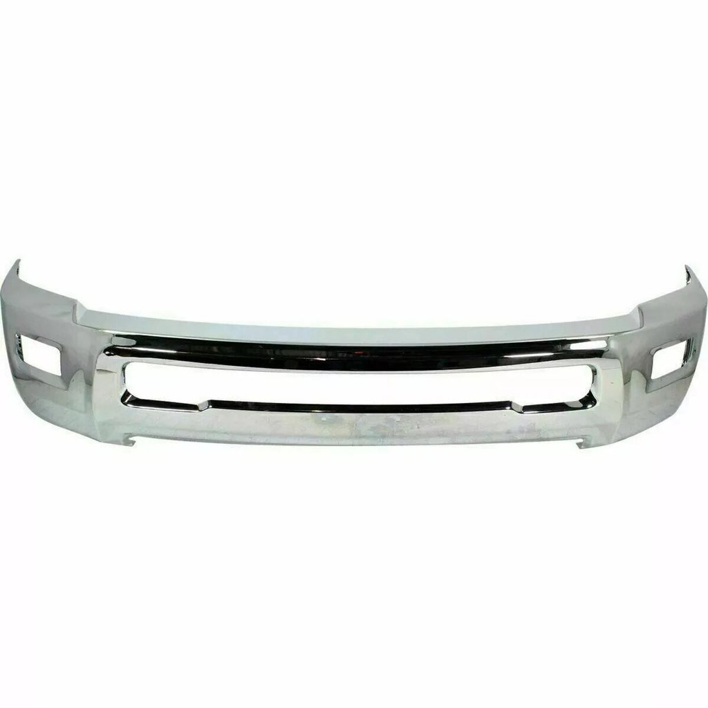 Front Bumper Chrome + Valance Fog Brackets For 2010-2012 Dodge Ram 2500 3500 4WD