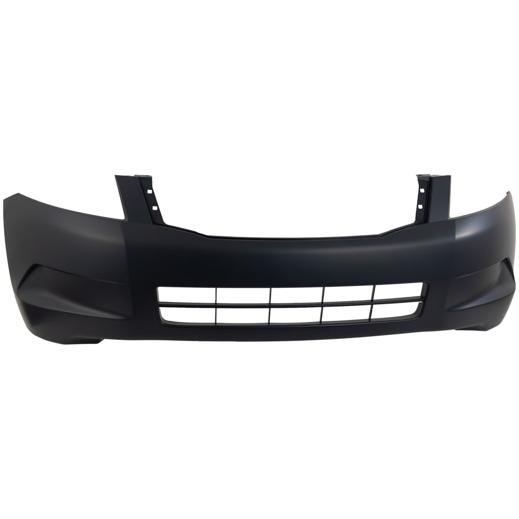 Front Bumper Cover Primed w/o Fog Light Holes For 2008-2010 Honda Accord Sedan
