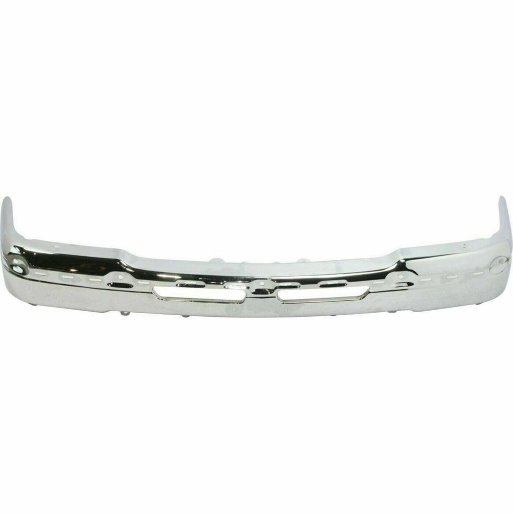 Front Bumper Chrome Steel Kit w/ Brackets For 2003-2006 Chevrolet Silverado 1500