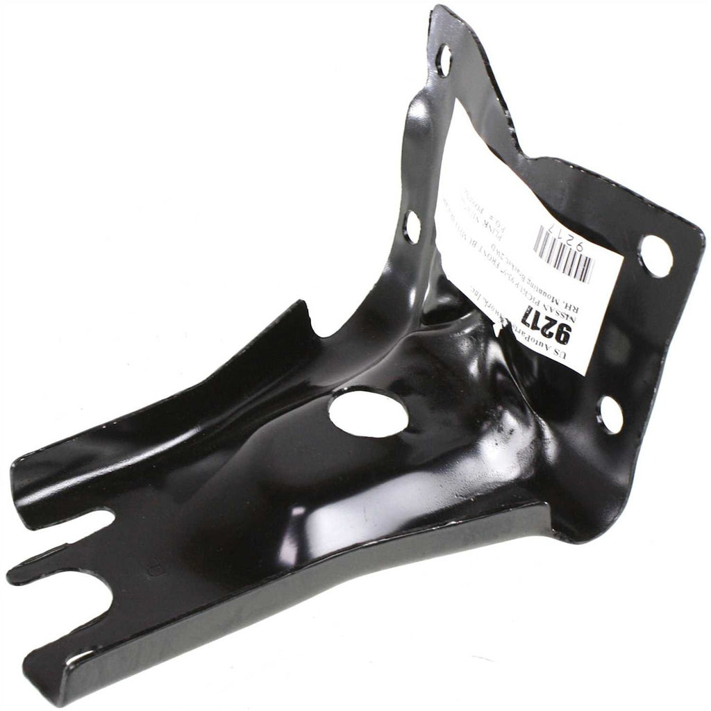 Front Bumper w/Brackets + Ends + Foglight Bezels For 1993-1995 Nissan D21/Pickup