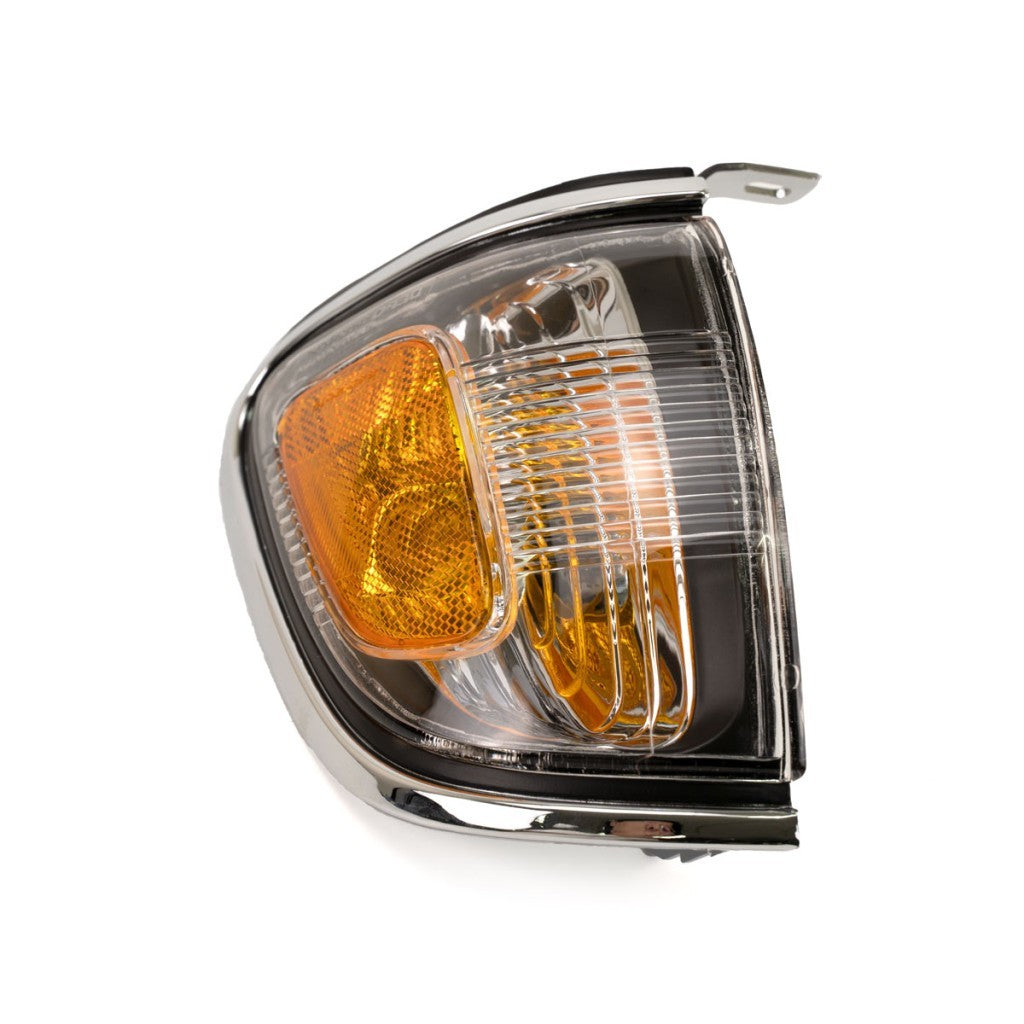 Front Bumper Chrome + Grille + Headlights Kit For 2001-2004 Toyota Tacoma 2WD