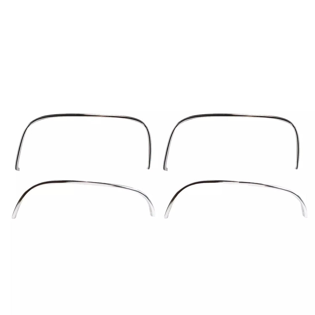 Front&Rear Fender Chrome Trim Moldings LH&RH For 1988-2000 Chevy &GMC C/K Series