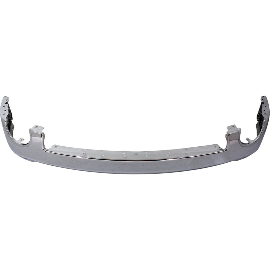 Front Bumper Chrome Steel Face Bar + Lower Valance For 2007-2013 GMC Sierra 1500