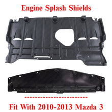 Load image into Gallery viewer, Set of 2 Front and Rear Engine Splash Shield For 2010-2013 Mazda 3