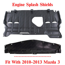 Set of 2 Front and Rear Engine Splash Shield For 2010-2013 Mazda 3