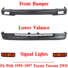 Load image into Gallery viewer, Front Bumper Painted Black Kit For 1995-1997 Toyota Tacoma