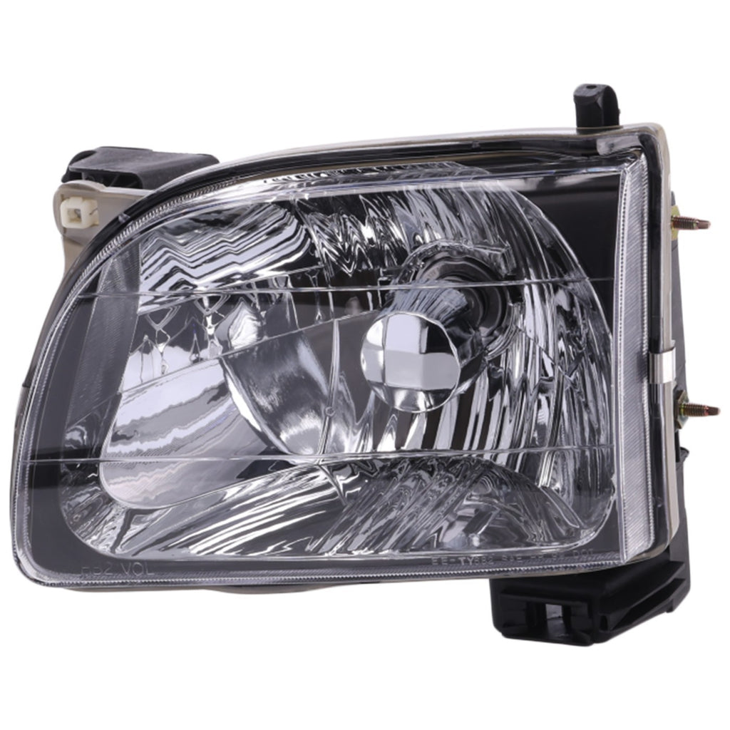 Front Chrome Bumper + Grille + Head Lights Kit For 2001-2004 Toyota Tacoma 2WD