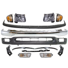 Load image into Gallery viewer, Front Chrome Bumper Kit with Headlights For 2001-2004 Toyota Tacoma 2WD