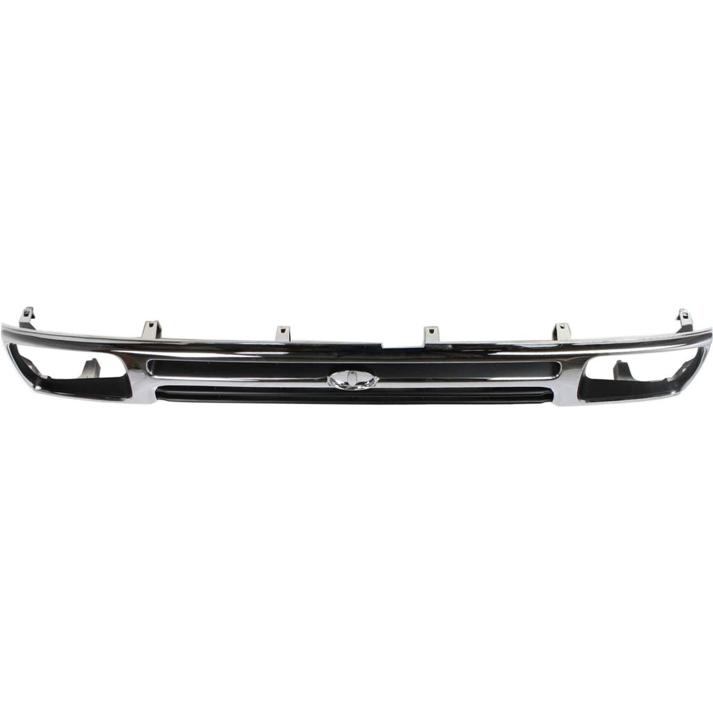Front Bumper Chrome w/ Brackets and Grille For 1992-1995 Toyota Pickup 2WD