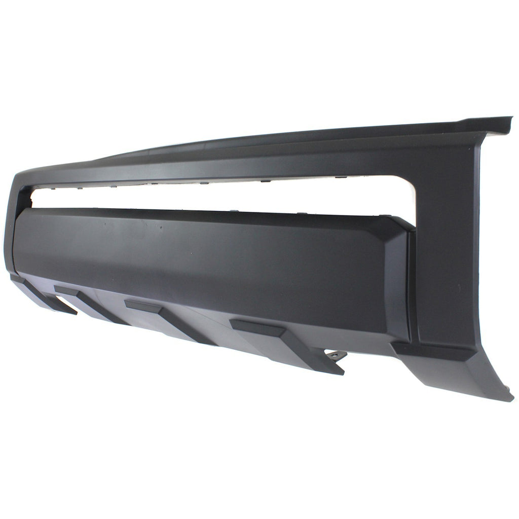 Front Bumper Cover & Grille Textured + End Caps Chrome For 2014-21 Toyota Tundra