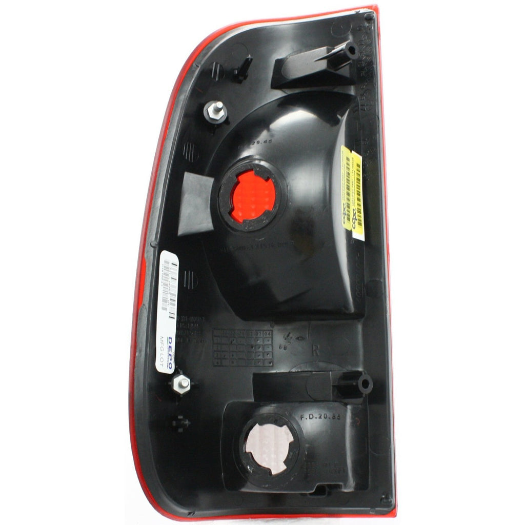 Tail Light LH + RH Clear & Red Lens For 1997-2003 Ford F-150 / 99-07 Super Duty