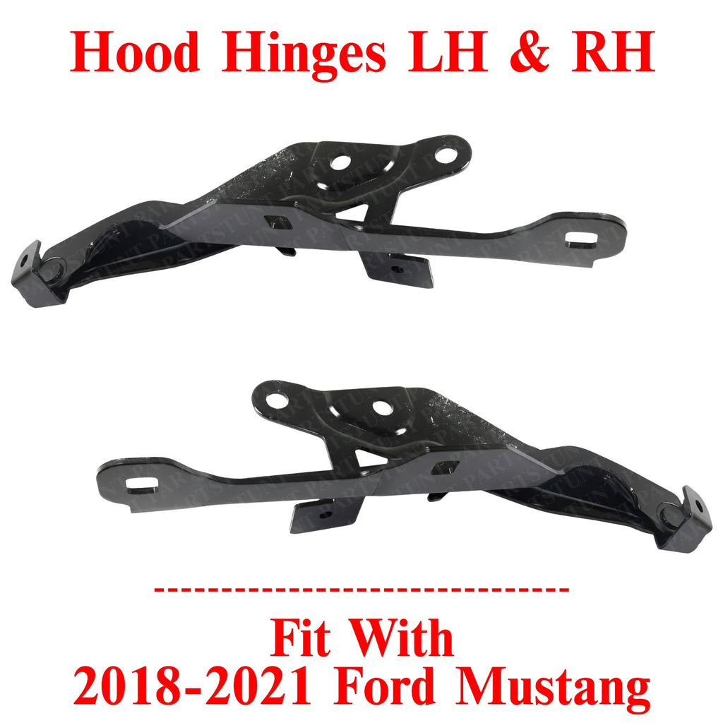 Hood Hinge Left Driver and Right Passenger Side For 2018-2021 Ford Mustang