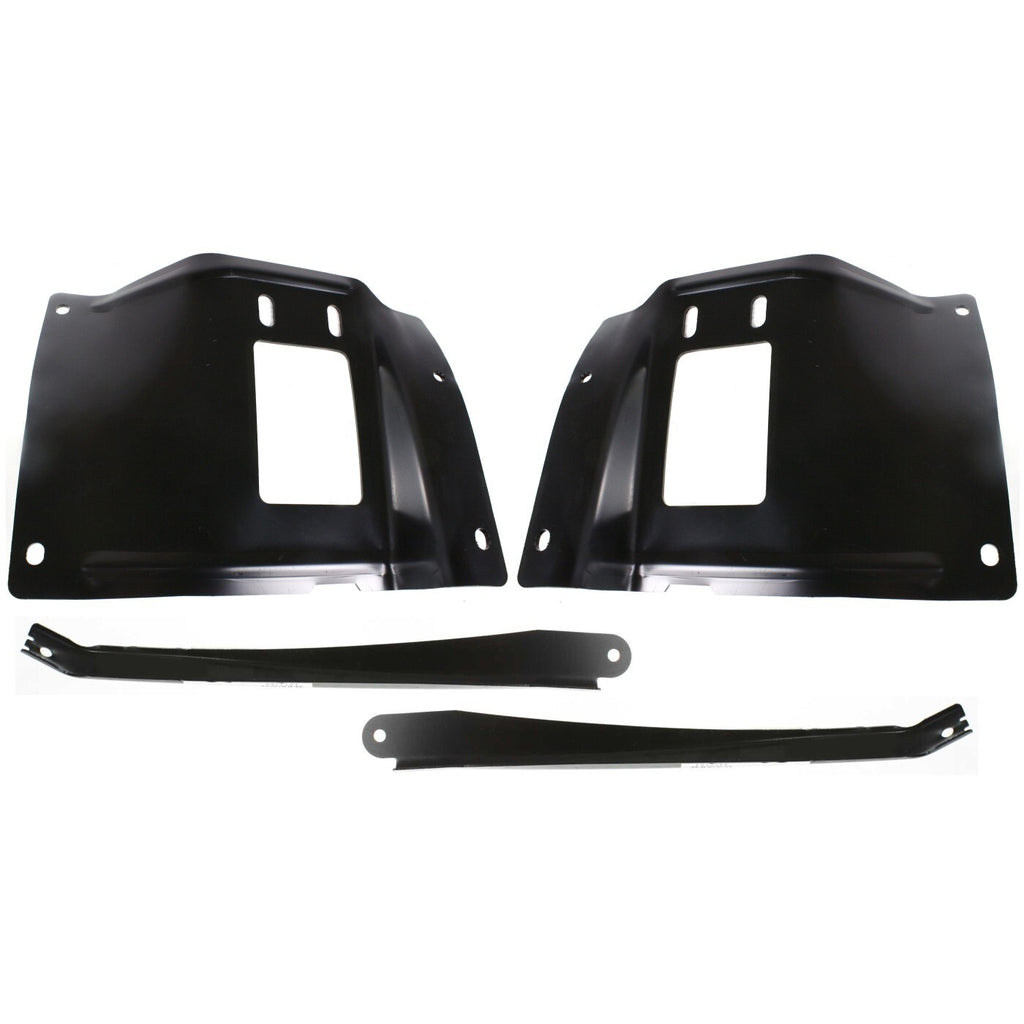 Front Bumper Kit + Grille + Brackets For 2005-2007 Ford F-250 F-350 Super Duty