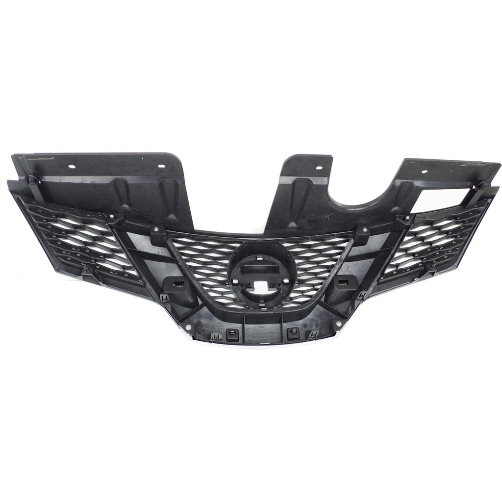 Front Bumper Cover Primed + Grille Assembly Kit For 2014-2016 Nissan Rogue