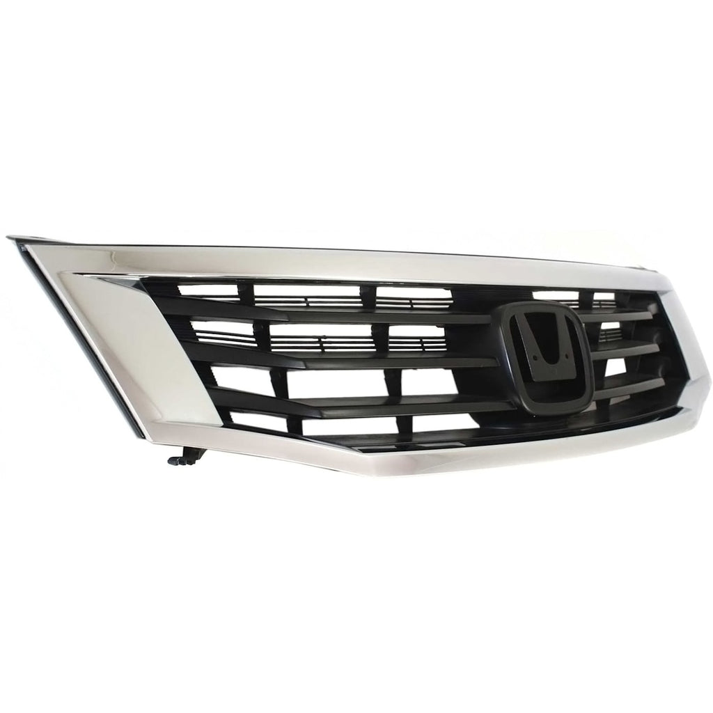Front Bumper Cover Primed & Headlight Assembly Kit For 2008-2010 Honda Accord