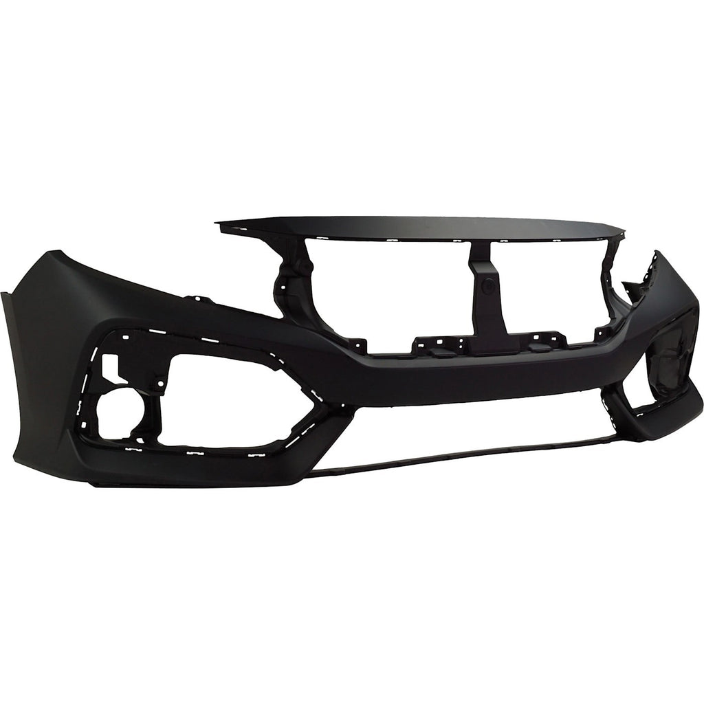 NEW Front Bumper Cover Primed For 2017-2019 Honda Civic Hatchback