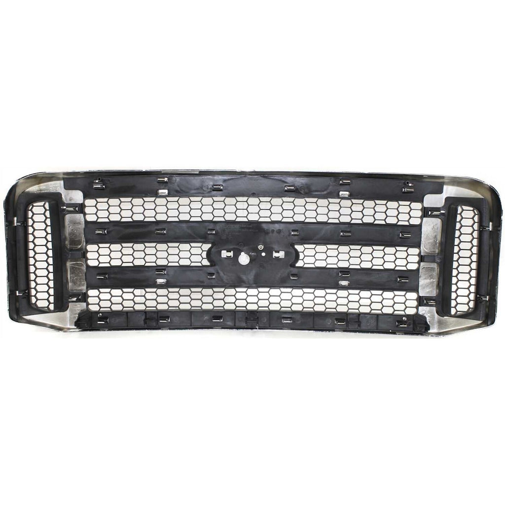 Front Bumper Kit + Grille + Brackets For 2005-2007 Ford F-250 F-350 Super Duty