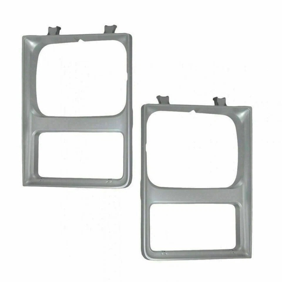Grille Silver + Headlight Bezels For 1985-1988 GMC C/K Series Pickup Suburban